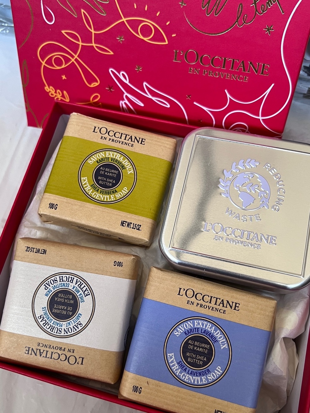 L'OCCITANE Soap Gift Set - Lavender, Verbena & Shea Soaps